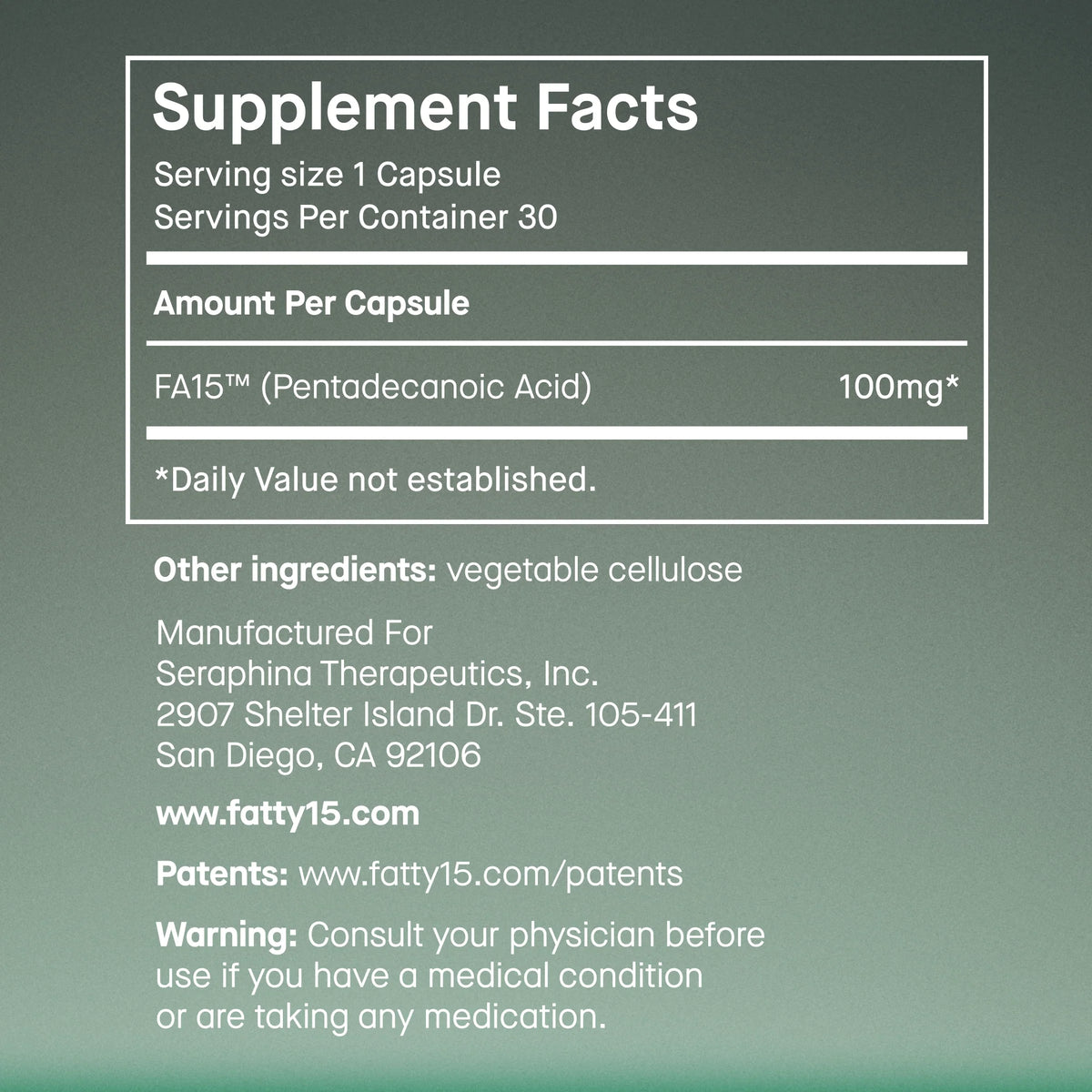 Fatty15 90 Day Starter Kit-Fatty15-Matakana Pharmacy
