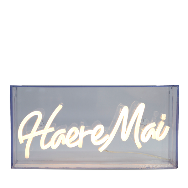 Neon Light 31x15.5cm Haere Mai