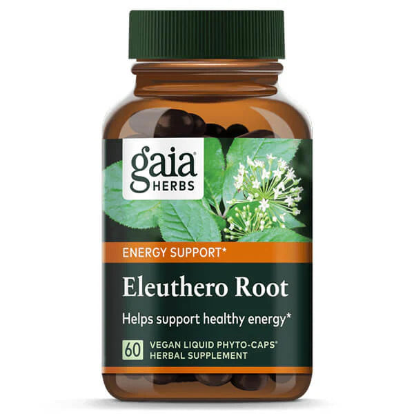 Gaia Herbs Eleuthero Root (Siberian Ginseng), front of pack