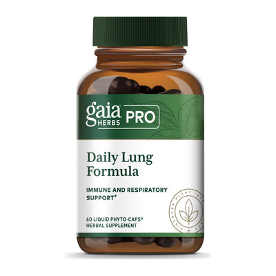 Gaia Herbs Pro Daily Lung Formula, front of the bottle