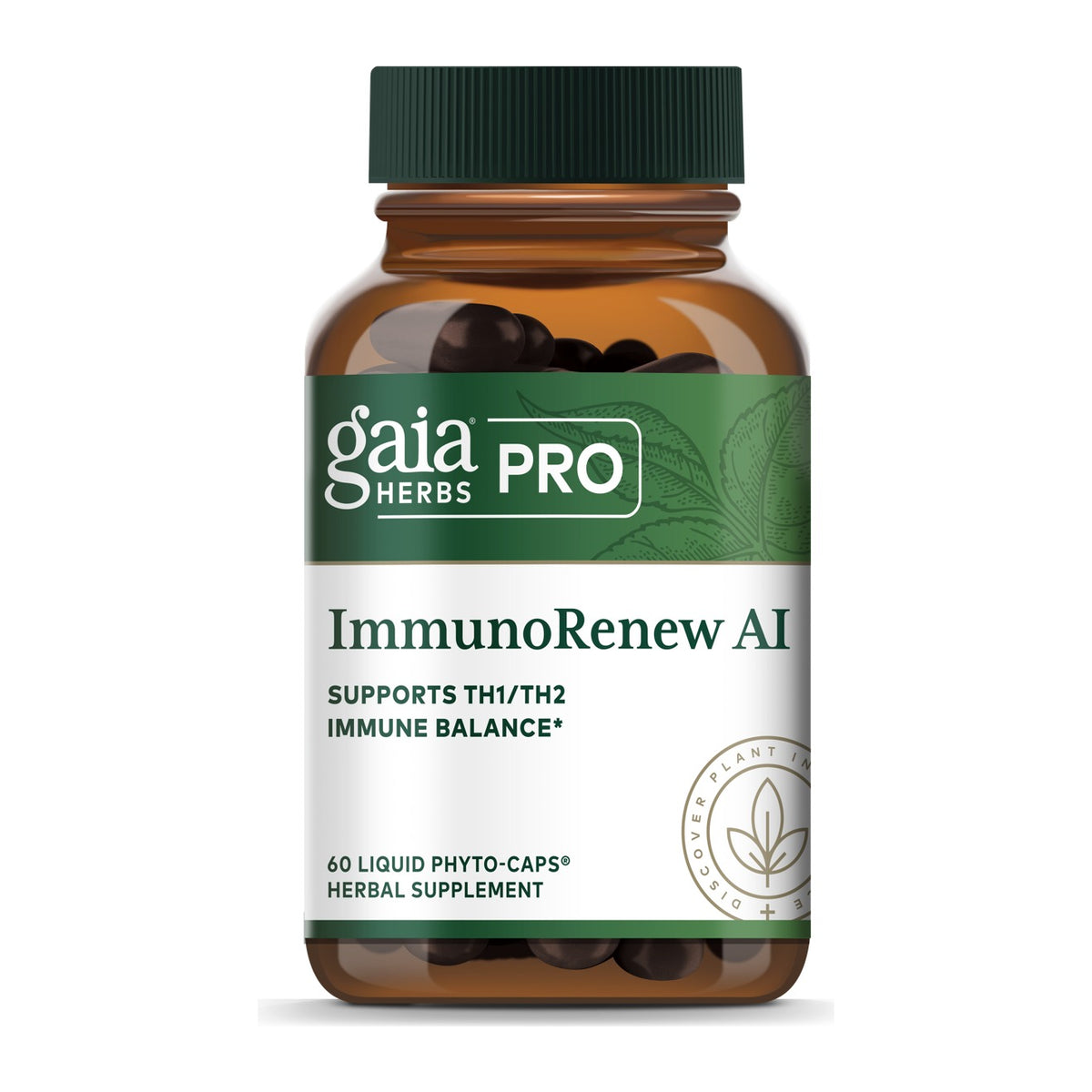 Gaia Herbs Pro ImmunoRenew AI, front of the bottle