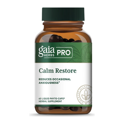Gaia Herbs Pro Calm Restore, front of the bottle