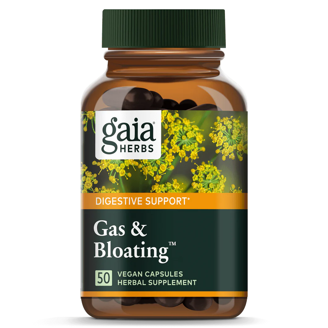 Gaia Herbs Gas & Bloating, front of pack