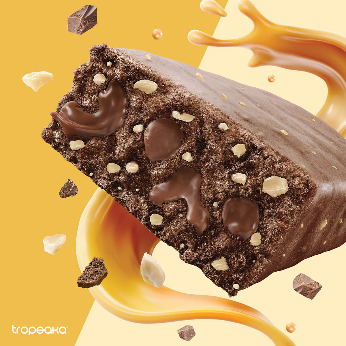 Goodness Gut Bar Caramel Chocolate Fudge 40g-Tropeaka-Matakana Pharmacy