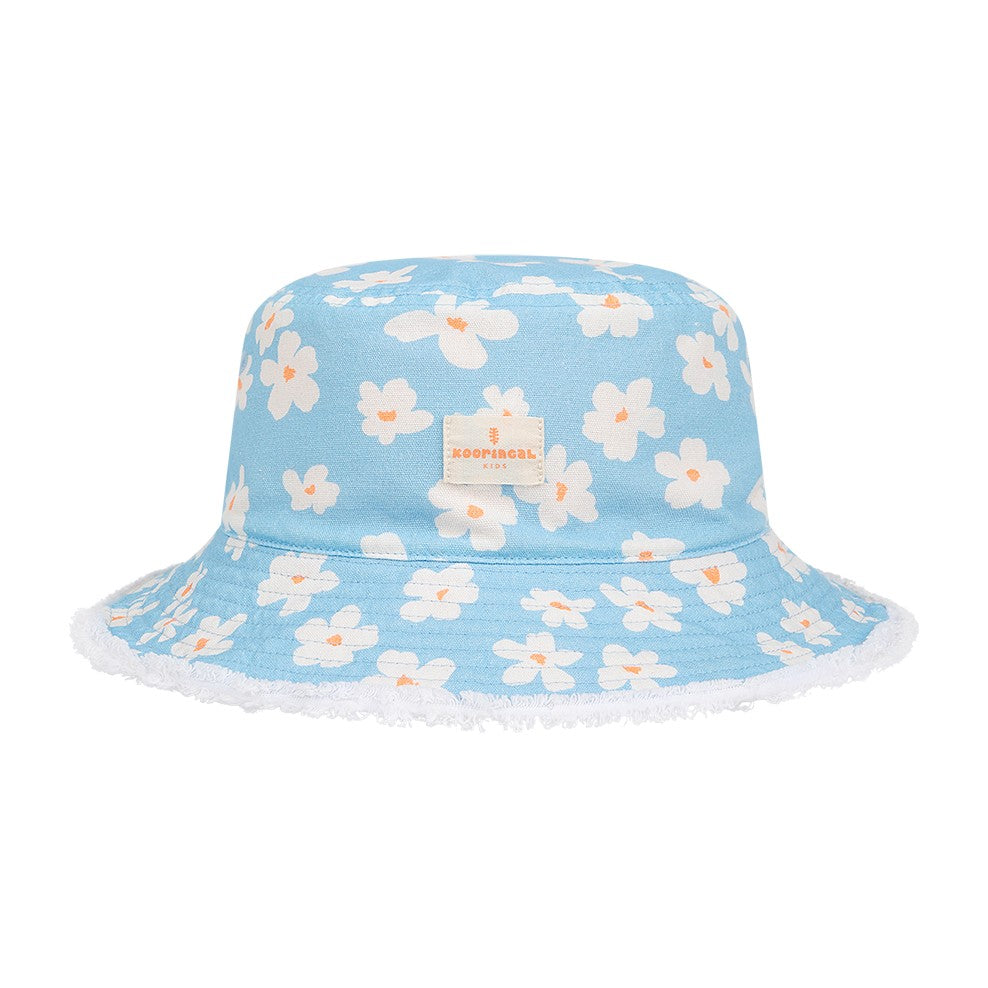 Kooringal Girl's Bucket Hat Skye in Powder Blue, front