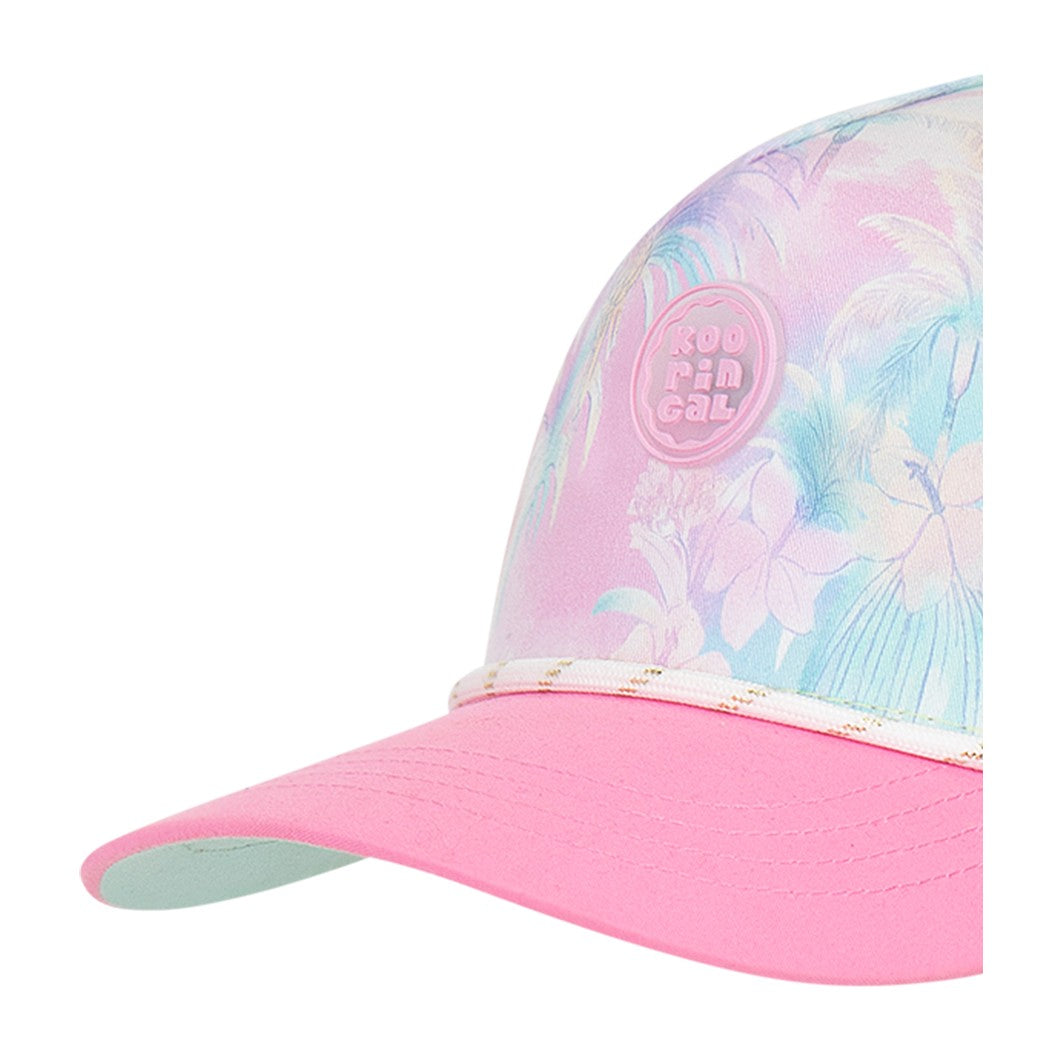 Kooringal Girl's Trucker Cap Lexia in Bright Pink, view 4