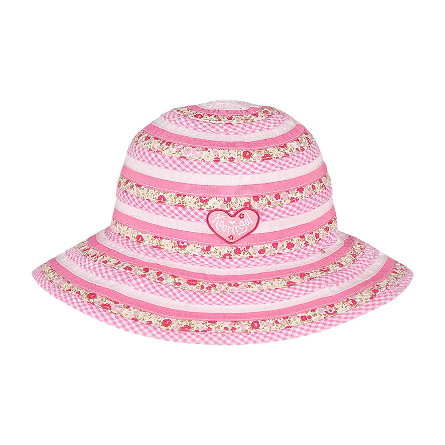 Kooringal Girl's Wide Brim Hat Sweetheart in Pink, view 2