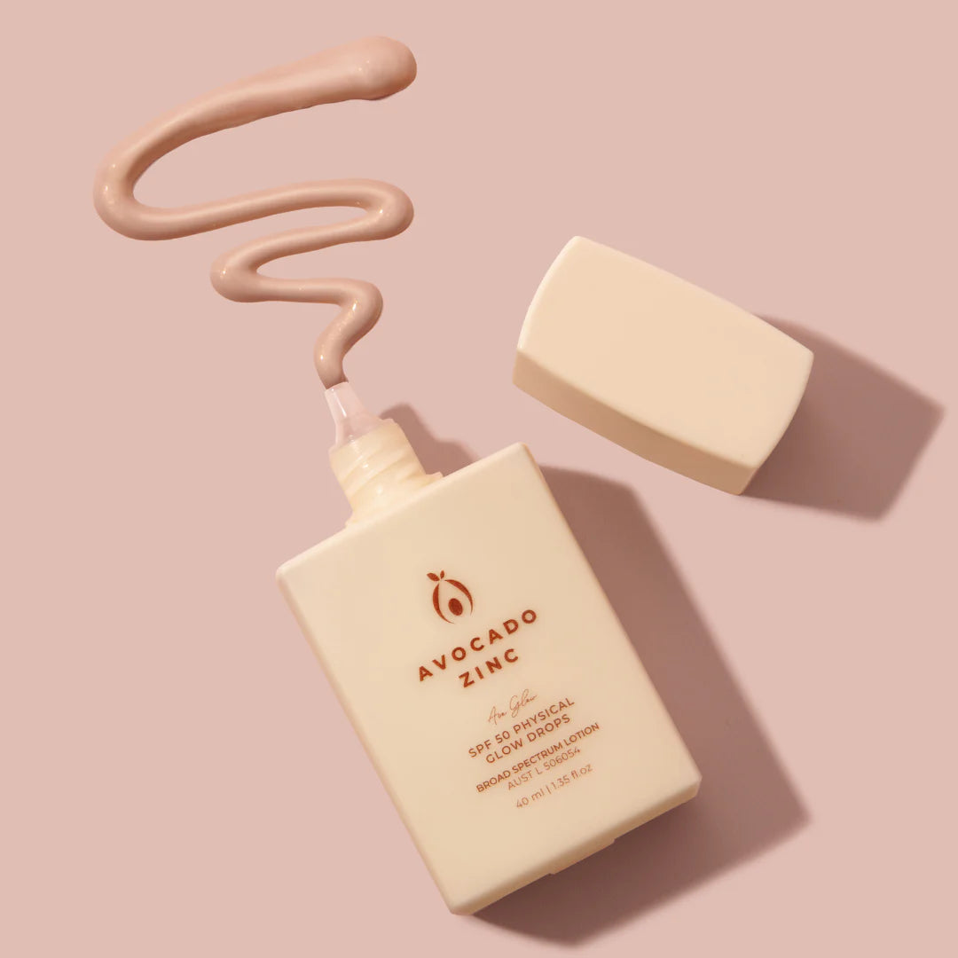 SPF 50 Physical Glow Drops 40ml-Avocado Zinc-Matakana Pharmacy