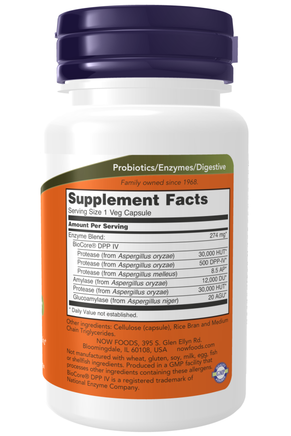 Image of Gluten Digest 60vcaps supplement facts