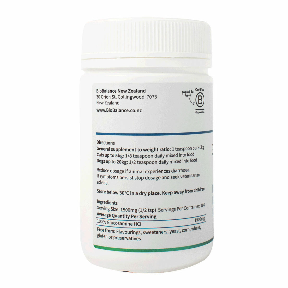 Image of glucosamine for cats and dogs 250g powder directions