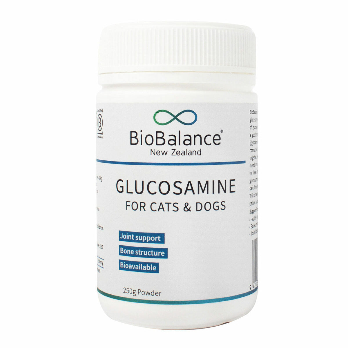 Image of glucosamine for cats and dogs 250g powder