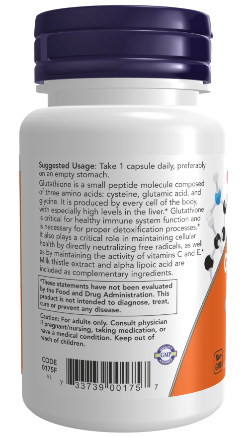 Image of Glutathione 500mg 30vcaps suggested usage