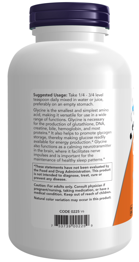 Image of Glycine Pure Powder 454g suggested usage