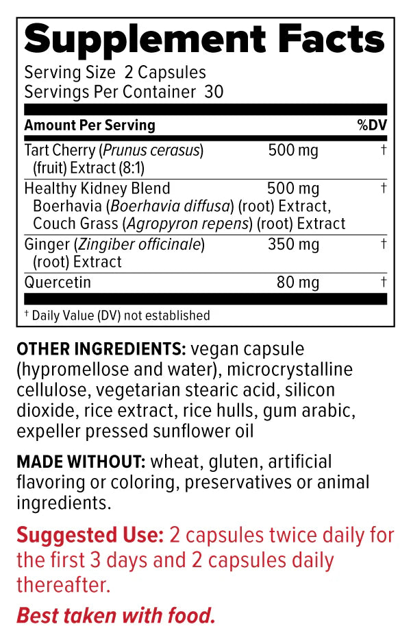 Image of Gouch! 60vcaps supplement facts
