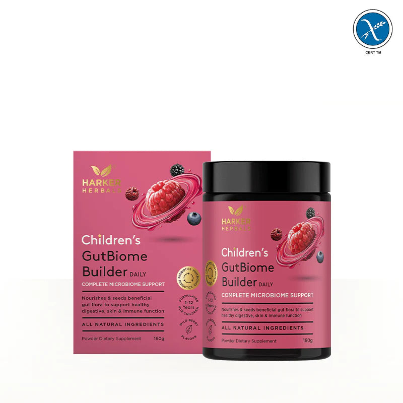 NEW Childrens GutBiome Builder Powder 160g-Harker Herbals-Matakana Pharmacy
