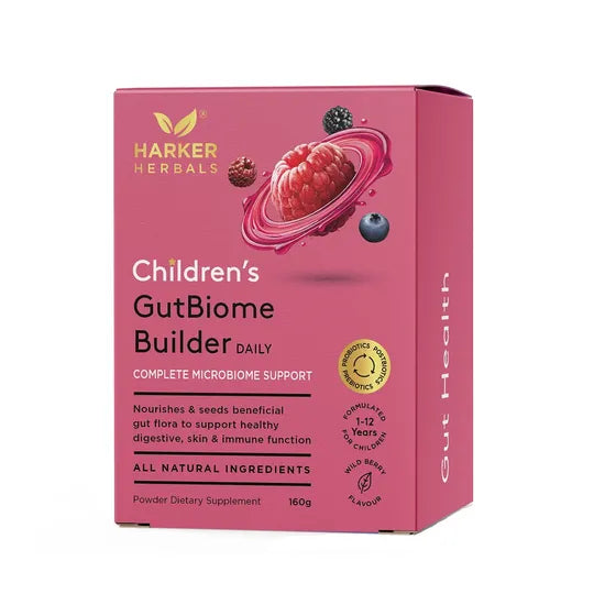 NEW Childrens GutBiome Builder Powder 160g-Harker Herbals-Matakana Pharmacy