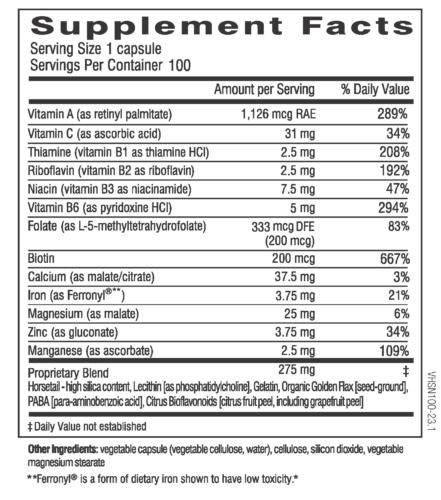 Hair Skin & Nails Plus Formula 100caps-Matakana Pharmacy