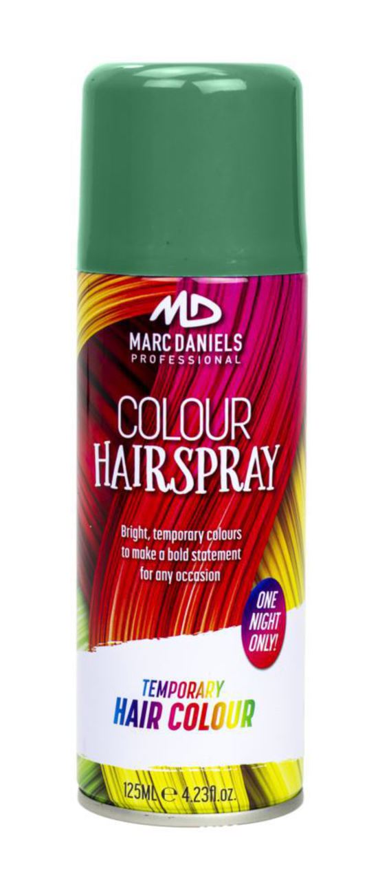 Image of green hairspray