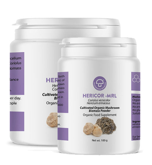 Image of Hericor -MRL 100g Powder (Lions Mane + Turkey Tail)