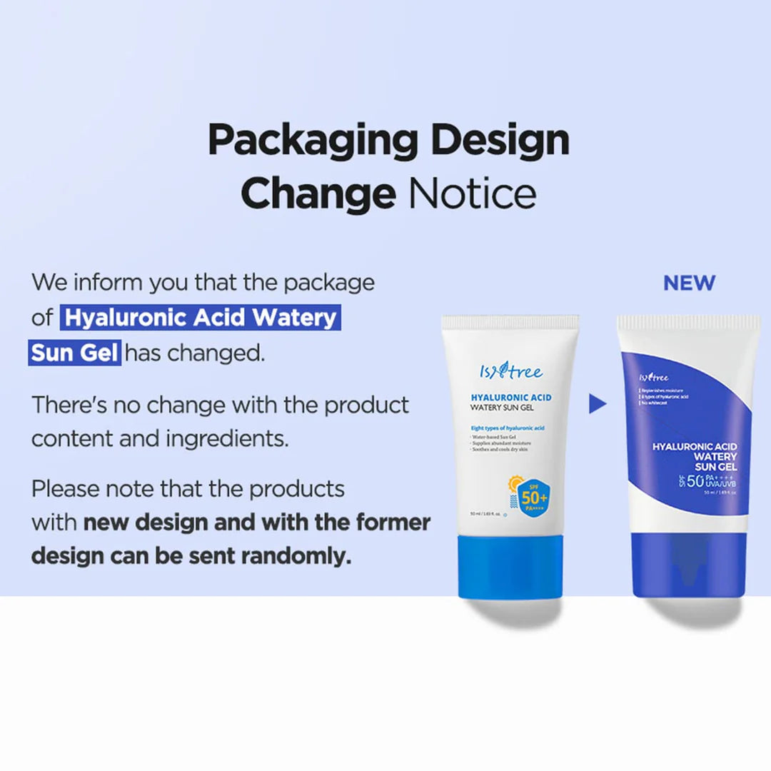 Hyaluronic Acid Watery Sun Gel SPF50+ 50ml-IsNtree-Matakana Pharmacy