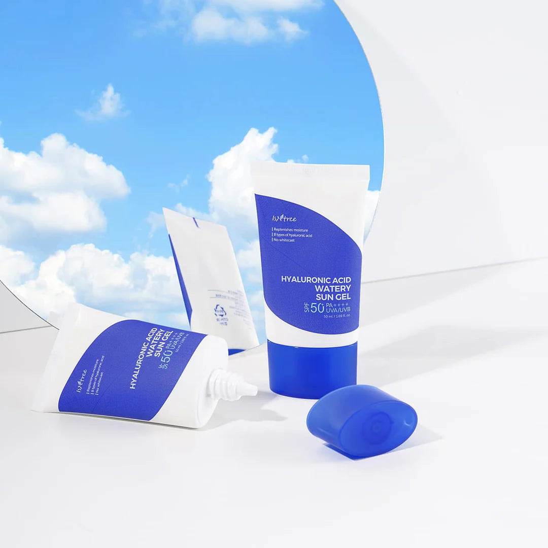 Hyaluronic Acid Watery Sun Gel SPF50+ 50ml-IsNtree-Matakana Pharmacy