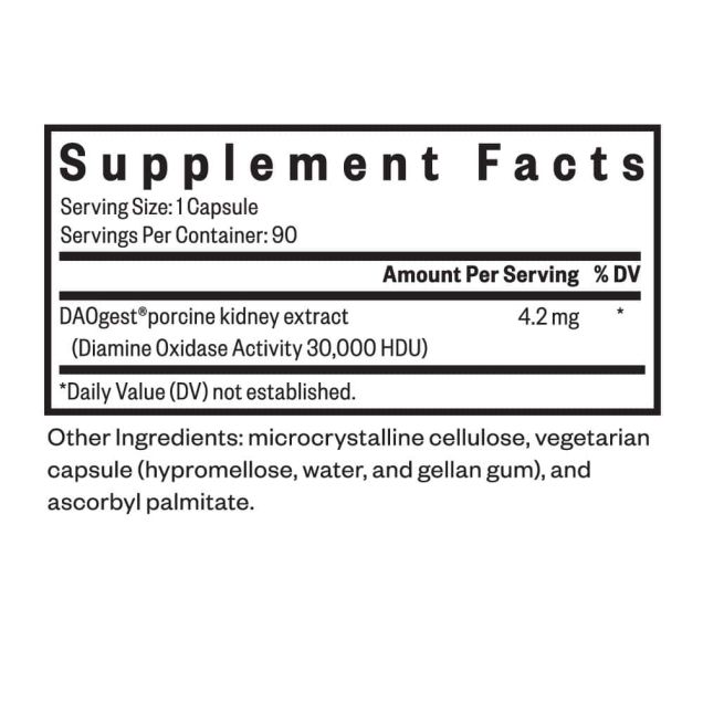 Histamine Digest / DAO Enzyme 90caps-Seeking Health-Matakana Pharmacy