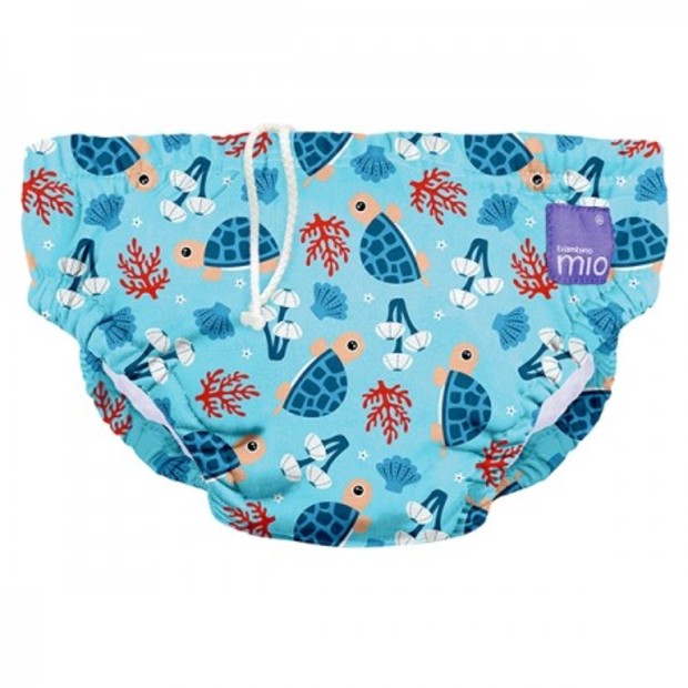 Reusable Swim Nappy Happy Turtles 0-6m (5-7kg)-Bambino-Matakana Pharmacy