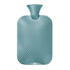 Hot Water Bottle Single Ribbed Knobbly Petrol 2.0L-FASHY-Matakana Pharmacy