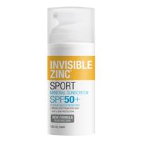 Sport Mineral Sunscreen SPF50+ 4 Hour Water Resistant | Invisible Zinc