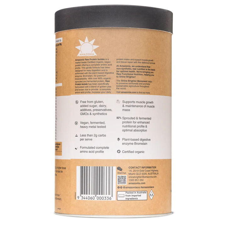 Raw Protein Isolate Natural information