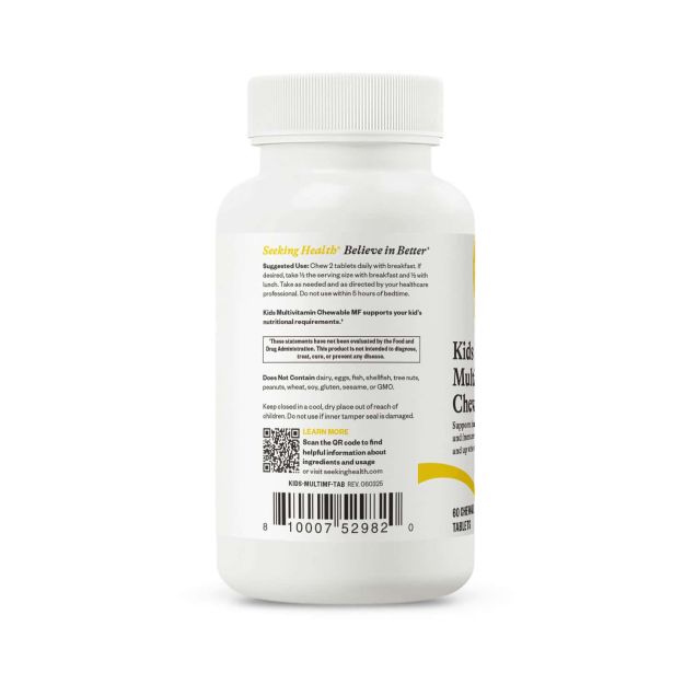 Kids Multivitamin Chewable (Methyl Free) 60 Tablets-Seeking Health-Matakana Pharmacy