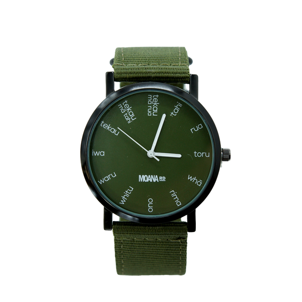 Te Reo Maori Watch Olive-Moana Road NZ-Matakana Pharmacy
