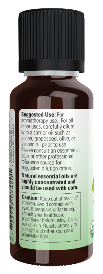 Image of NOW ORGANIC LEMON OIL (Citrus Limon) suggested use