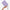 The Strapsicle Clutch in Lilac, a second view in the hand