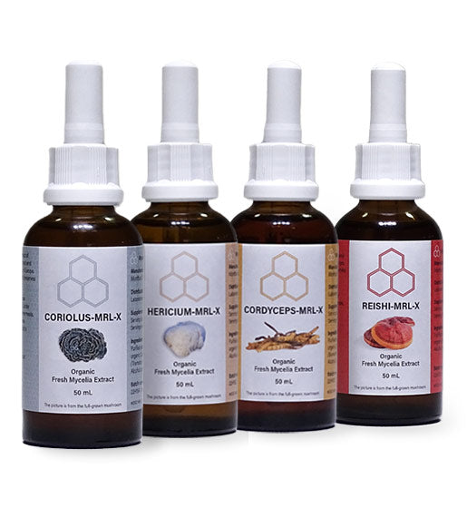 Image of mushroom extract liquids