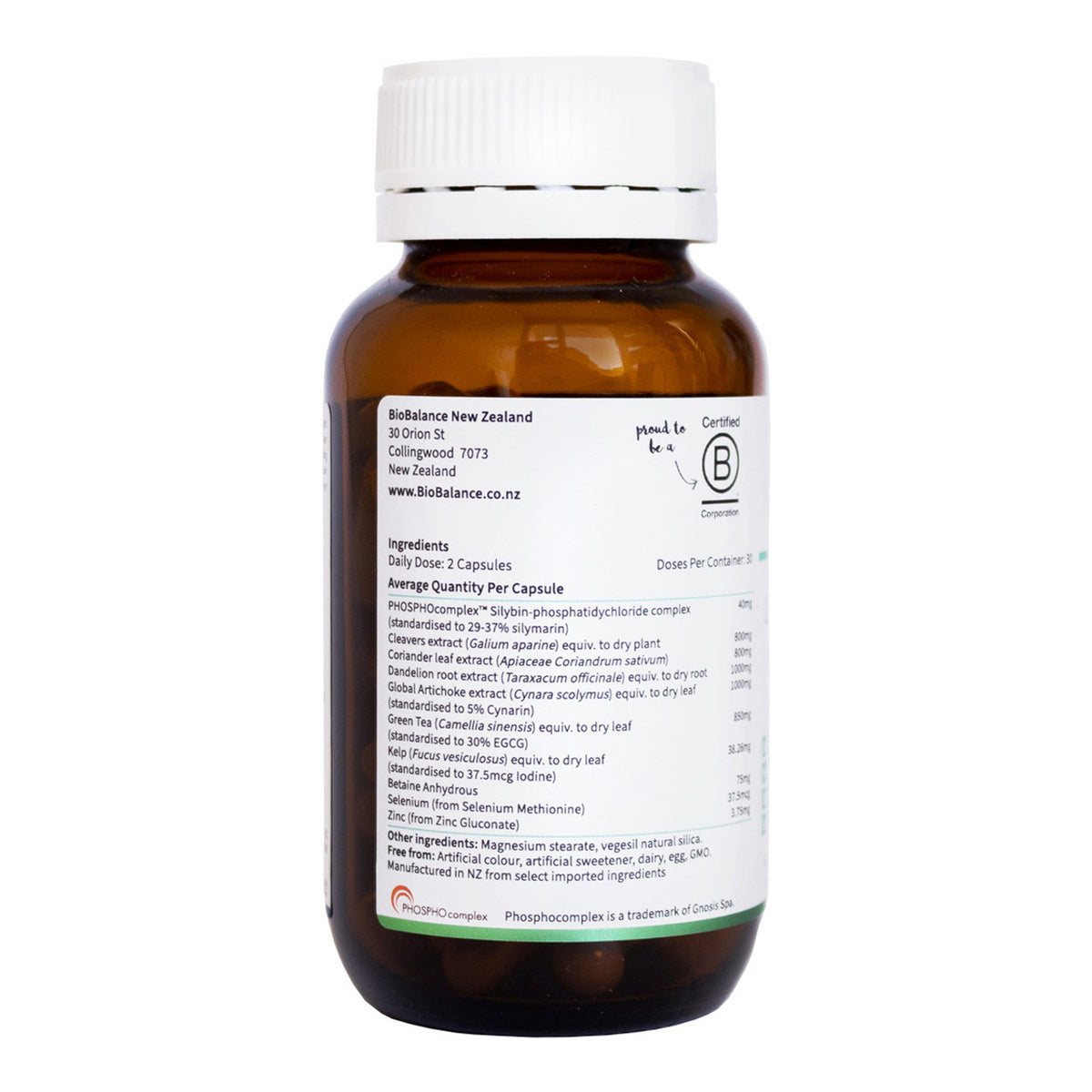 Image of Liver cleanse and detox 60 caps ingredients