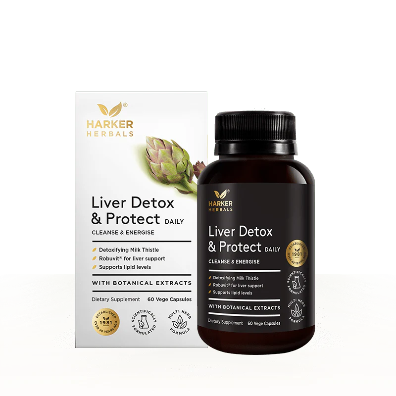 Liver Detox & Protect 60 Capsules-Harker Herbals-Matakana Pharmacy