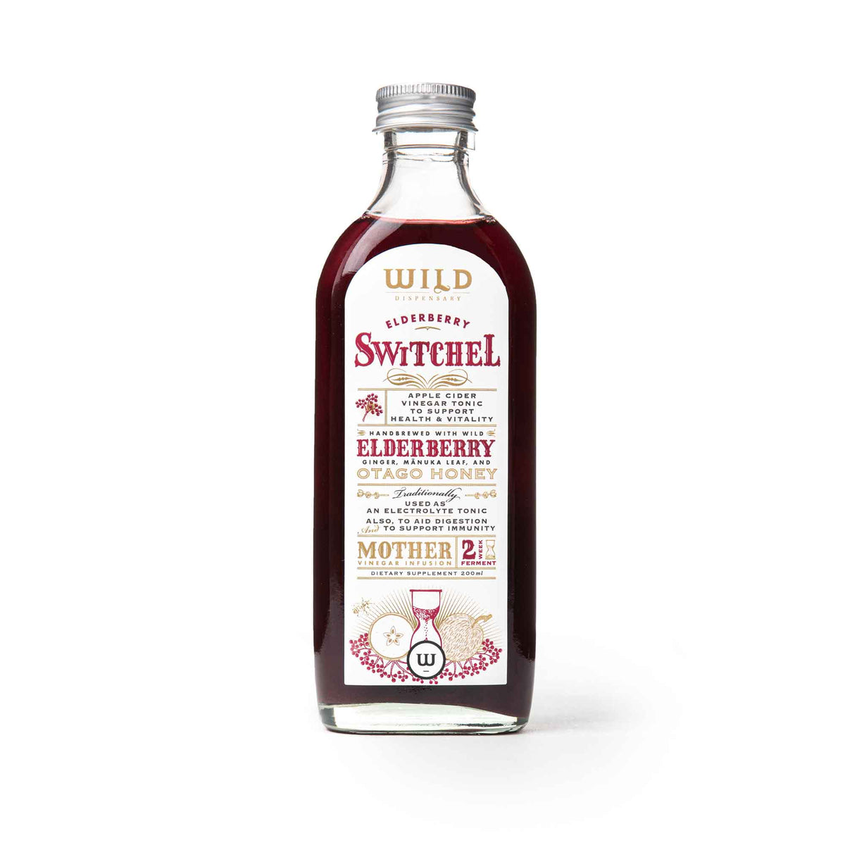 Elderberry Switchel 200ml-Wild Dispensary-Matakana Pharmacy