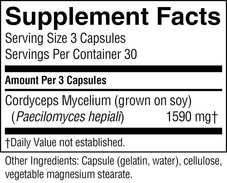 Cordyceps 90 Capsules-Matakana Pharmacy