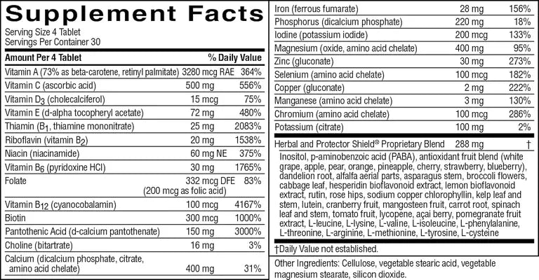 Super Supplemental Vitamin and Mineral 120 Tablets-Matakana Pharmacy