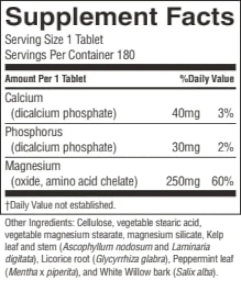 Magnesium 180 Tablets-Matakana Pharmacy