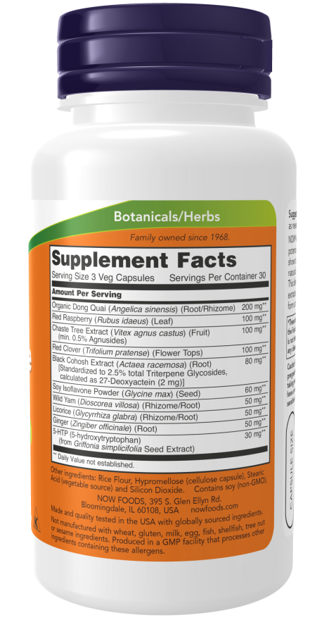 Image of Menopause Support 90vcaps supplement facts