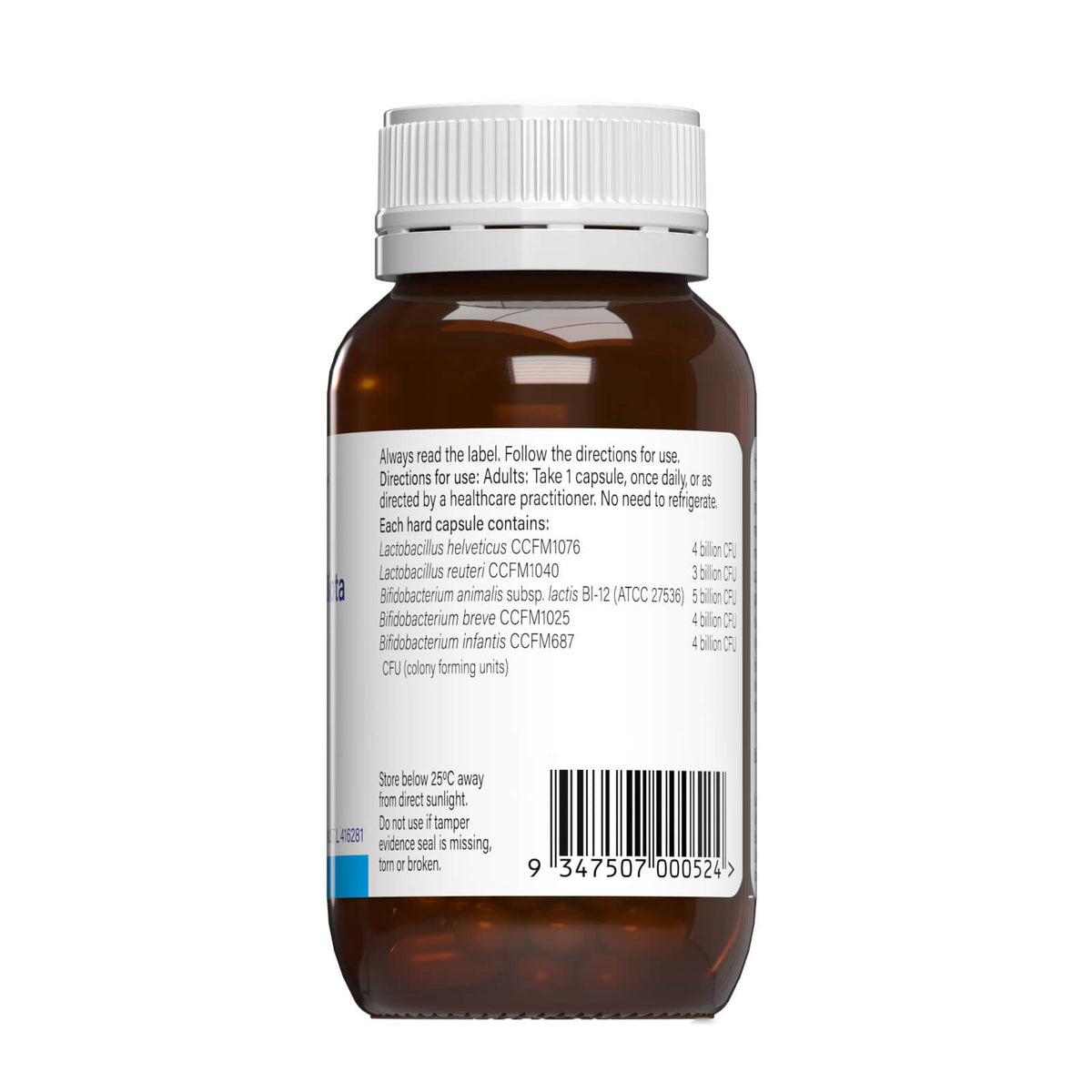 Image of ProBioFlora MicroBiota 60 caps ingredients