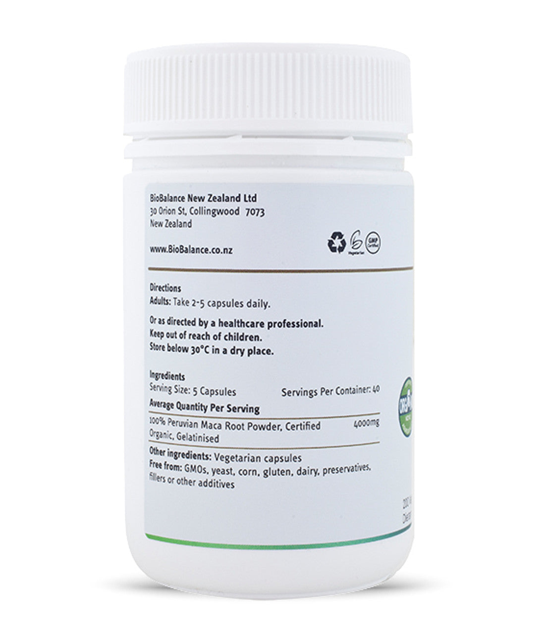Image of Maca Root ingredients