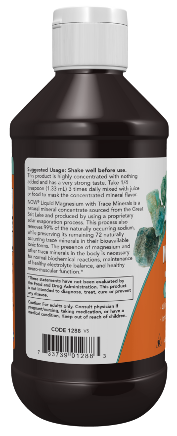 Image of Magnesium Liquid with Trace Minerals 237ml suggested usage