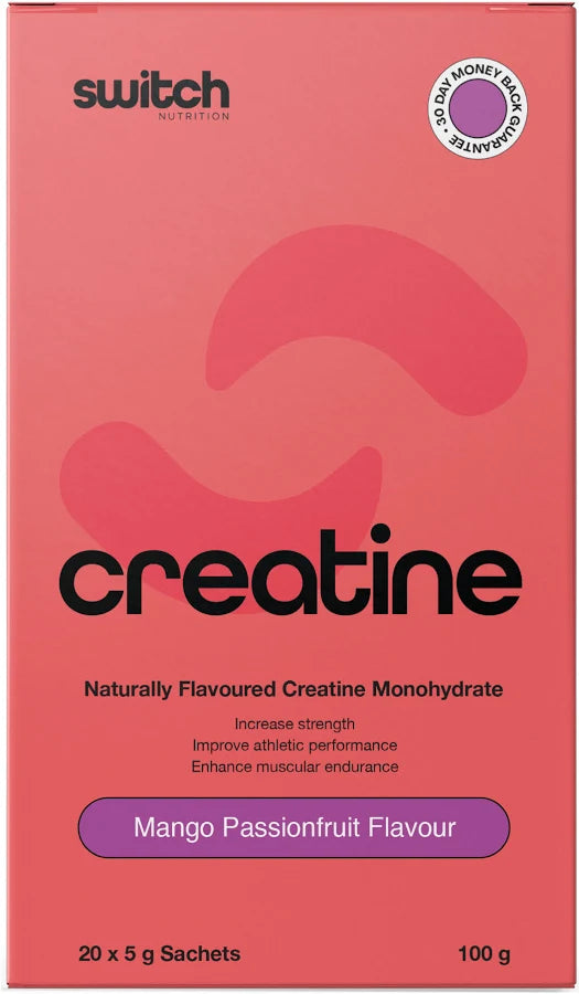 Switch Flavoured Creatine 20 Sachets | Mango Passionfruit-Switch Nutrition-Matakana Pharmacy