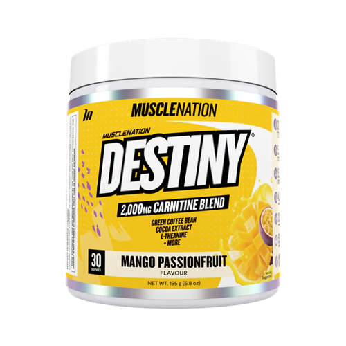 Destiny Fat Burner Mango Passionfruit 195g-MuscleNation-Matakana Pharmacy