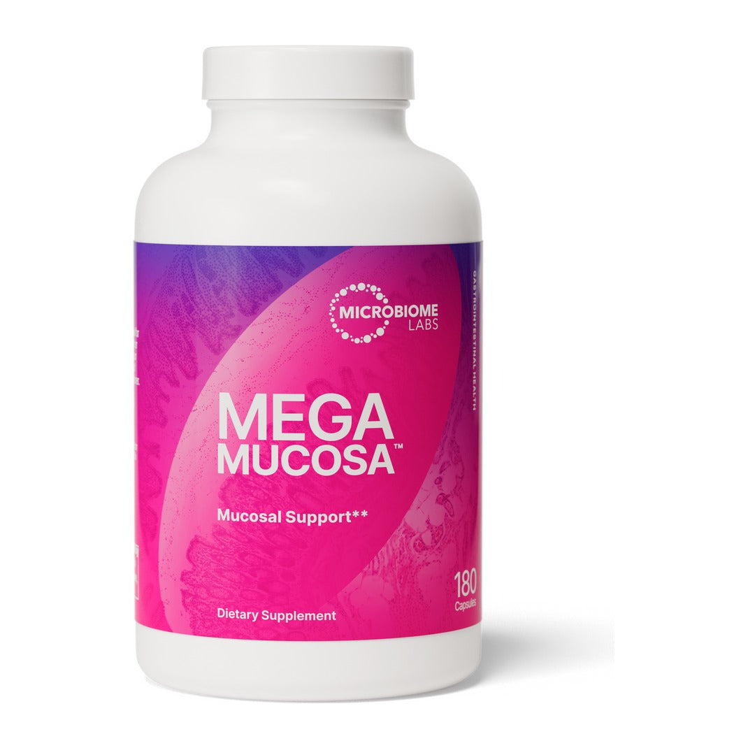 Microbiome Labs MegaMucosa, front of pack