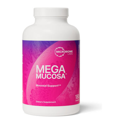 Microbiome Labs MegaMucosa, front of pack