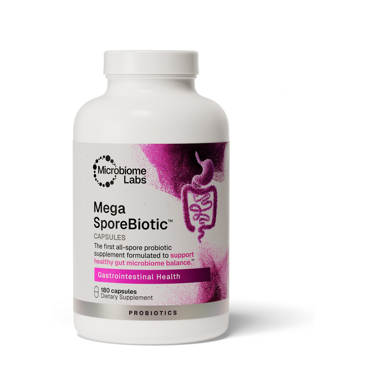 Microbiome Labs MegaSporeBiotic, front of pack